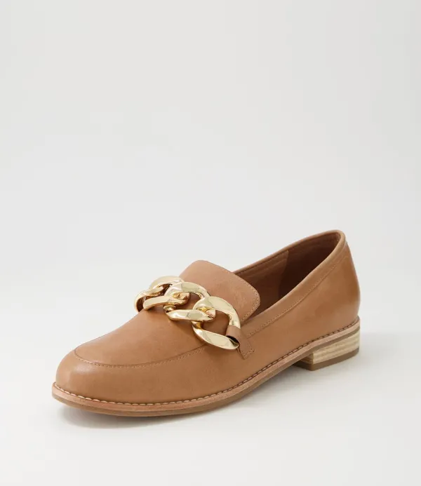 Women DJANGO & JULIETTE Ampard Cappuccino Leather Loafers