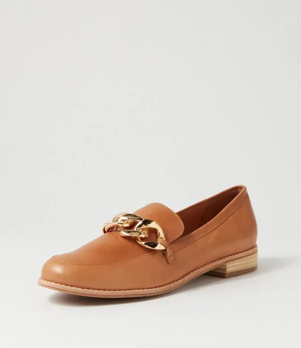Women DJANGO & JULIETTE Ampard Lrg Tan Leather Loafers