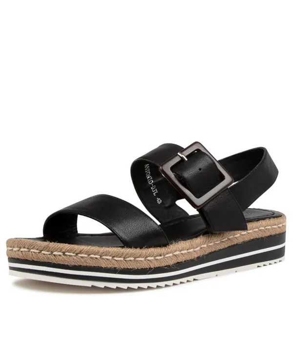 Women DJANGO & JULIETTE Antonio Lrg Blk Leather