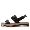 Women DJANGO & JULIETTE Antons Black Leather Espadrilles