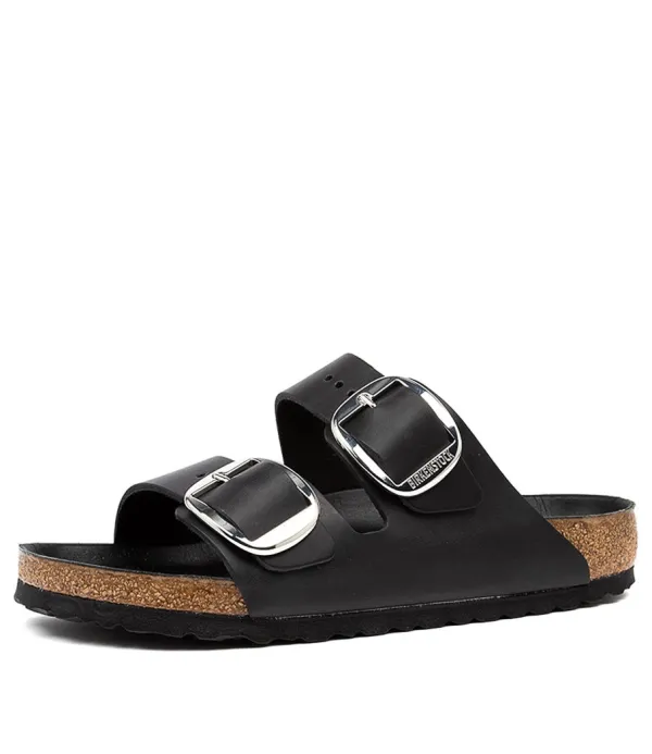 Women BIRKENSTOCK Arizona Big Buckle Black Oiled Leather