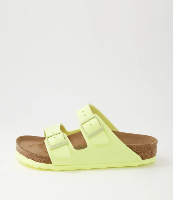 Women BIRKENSTOCK Arizona Earthy Vegan W Popcorn Birkibuc Slides