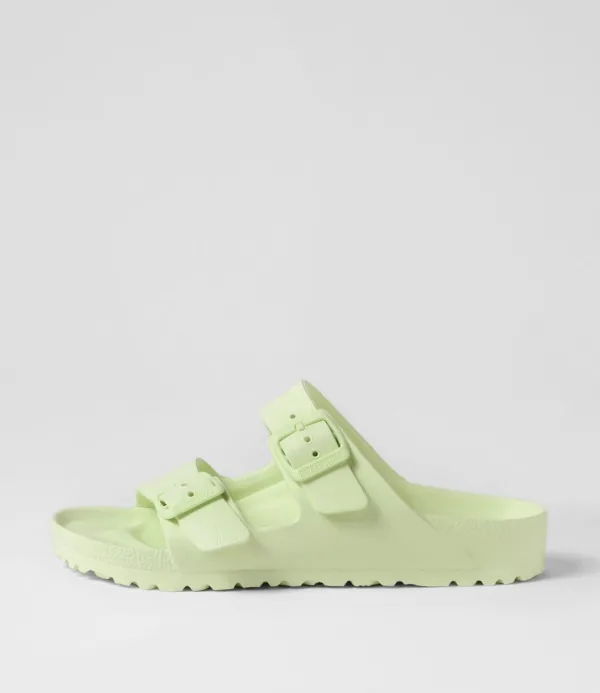 Women BIRKENSTOCK Arizona Eva Faded Lime Eva Slides