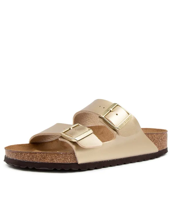 Women BIRKENSTOCK Arizona Gold Birkoflor