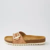 Women GABOR Arnell Peach Raffia Slides