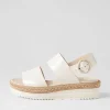 Women DJANGO & JULIETTE Atha Ivory Patent Leather Espadrilles