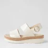 Women DJANGO & JULIETTE Atha Ivory Patent Leather Sandals