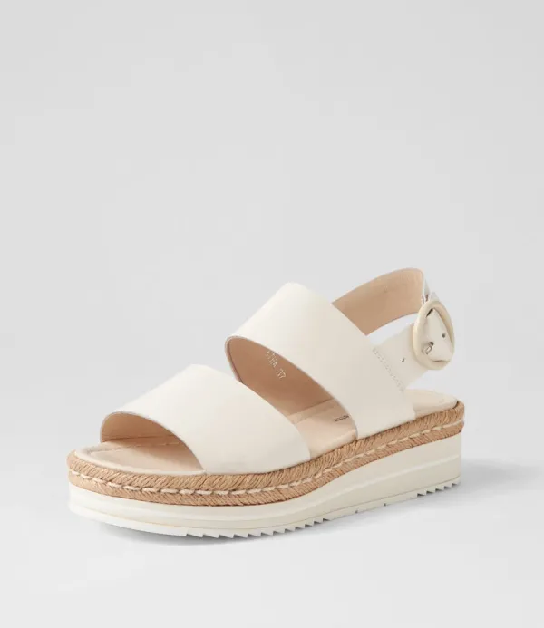 Women DJANGO & JULIETTE Atha Ivory Patent Leather Espadrilles