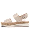 Women DJANGO & JULIETTE Atha Nude Frill Leather Sandals