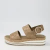 Women DJANGO & JULIETTE Atha Nutmeg Frill Leather Espadrilles