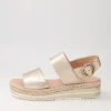 Women DJANGO & JULIETTE Atha Platino Leather Espadrilles