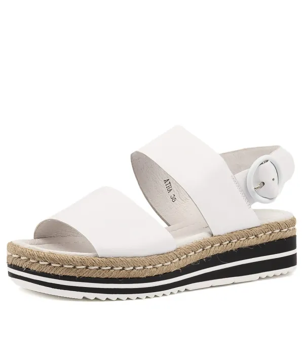 Women DJANGO & JULIETTE Atha White Leather