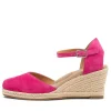 Women ZIERA Autumn W Fuchsia Suede Heels