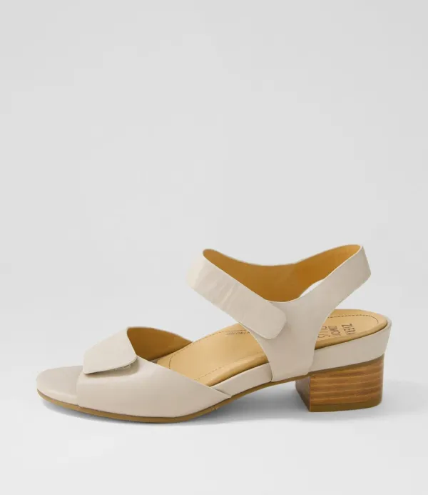 Women ZIERA Ava Xw Almond Leather Sandals