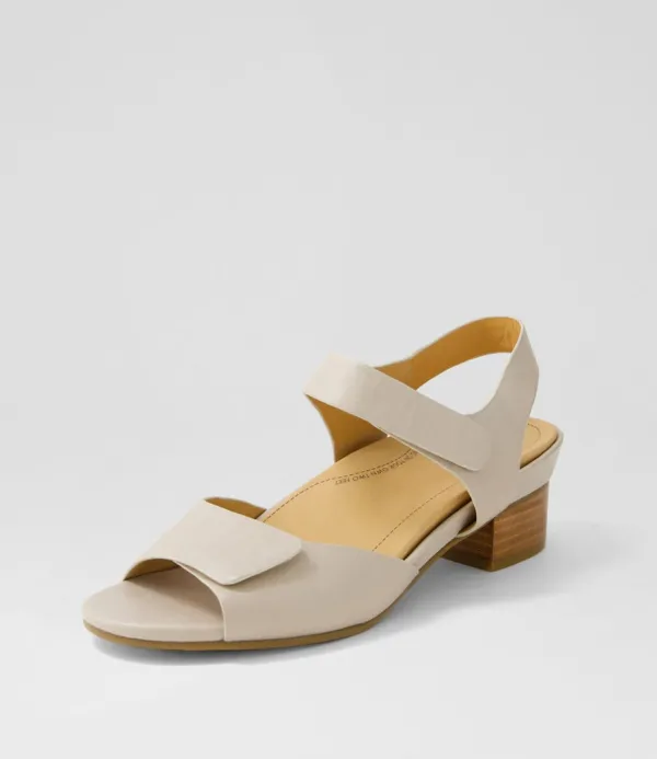 Women ZIERA Ava Xw Almond Leather Sandals
