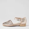 Women DJANGO & JULIETTE Averate Platino Leather Flat Shoes