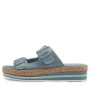 Women DJANGO & JULIETTE Axel Denim Patent Leather Sandals