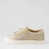 Women ZIERA Ayleen W Almond Leather Sneakers
