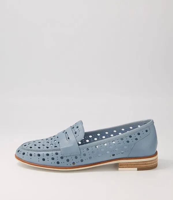 Women DJANGO & JULIETTE Balder Denim Leather Loafers