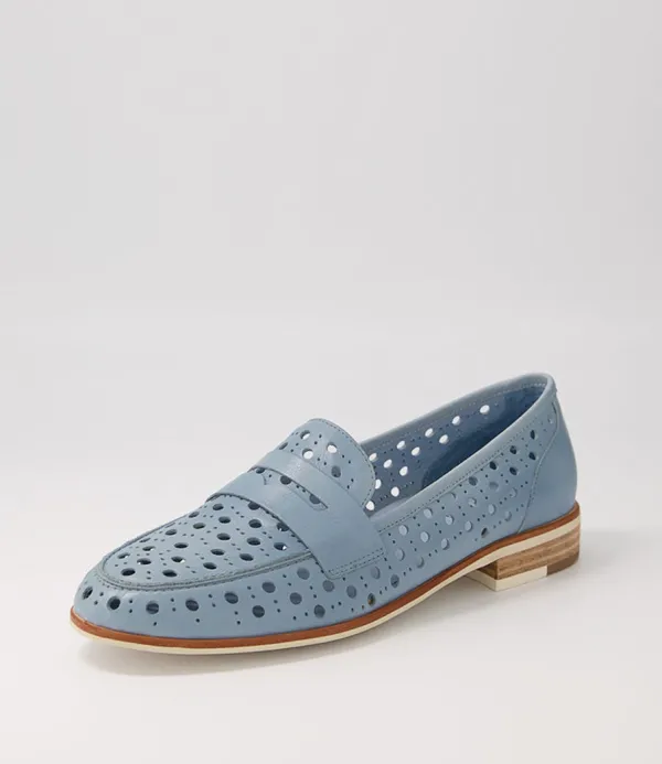 Women DJANGO & JULIETTE Balder Denim Leather Loafers