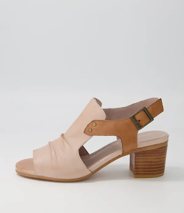 Women DJANGO & JULIETTE Ballarat Cafe Dark Tan Leather Sandals