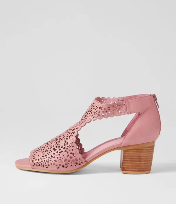 Women DJANGO & JULIETTE Bames Pretty Pink Leather Sandals