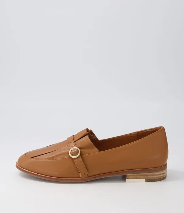 Women DJANGO & JULIETTE Banzos Dark Tan Leather Loafers