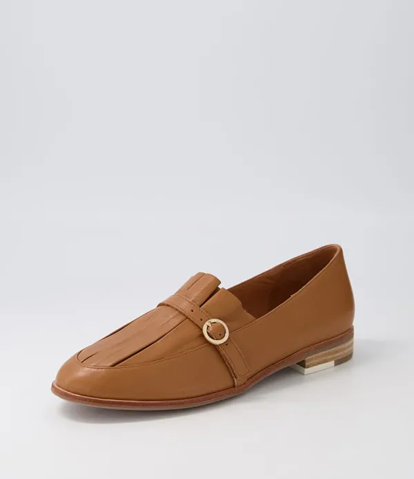 Women DJANGO & JULIETTE Banzos Dark Tan Leather Loafers