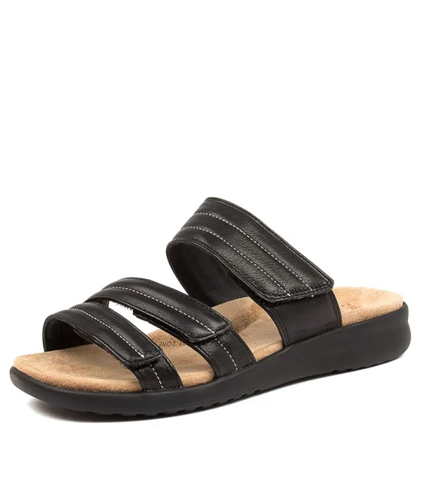 Women ZIERA Barbra Xw Black-Black Lea