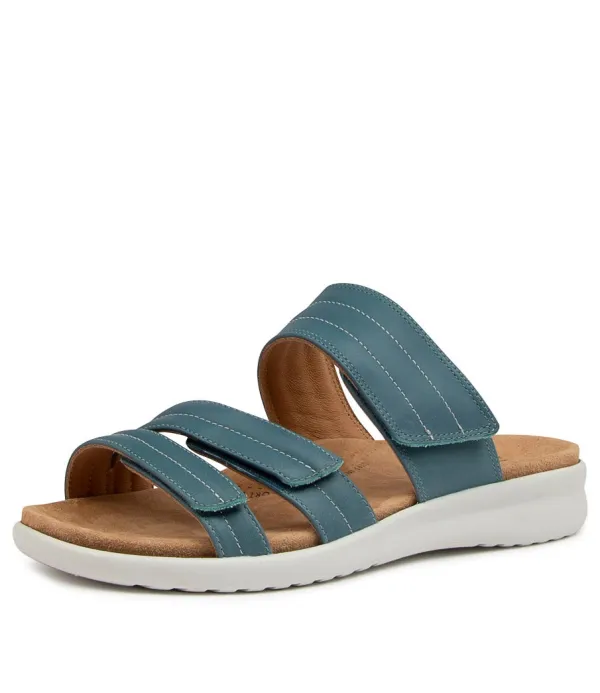 Women ZIERA Barbra Xw Blue-White Lea