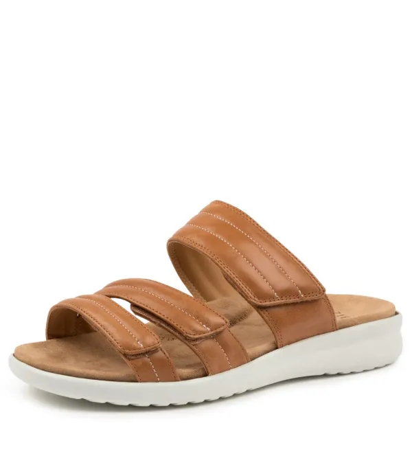 Women ZIERA Barbra Xw Tan-White Lea