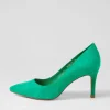 Women TOP END Barrios New Emerald Suede Heels