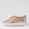 Women DJANGO & JULIETTE Batu Pink Shine Leather Sneakers