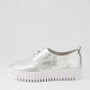 Women DJANGO & JULIETTE Batu Silver Shine Leather Sneakers