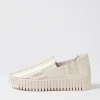 Women DJANGO & JULIETTE Becca Almond Metallic Cut Leather Sneakers