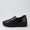 Women DJANGO & JULIETTE Becca Black Patent Leather Sneakers