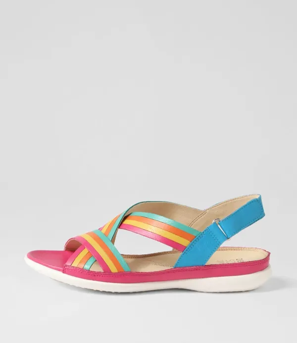 Women ZIERA Bellmont W Bright Multi Leather Sandals