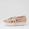 Women DJANGO & JULIETTE Bello Rose White Leather Sneakers