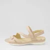 Women ZIERA Belta W Nude Leather Sandals