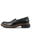 Women DJANGO & JULIETTE Benicio Black Leather Loafers