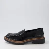 Women DJANGO & JULIETTE Benicio Black Patent Leather Loafers
