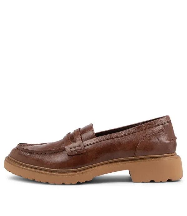 Women DJANGO & JULIETTE Benicio Nutmeg Leather Loafers