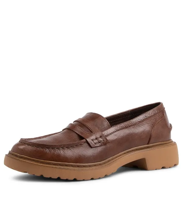 Women DJANGO & JULIETTE Benicio Nutmeg Leather Loafers
