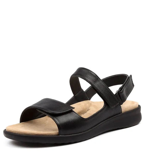 Women ZIERA Benji Xw Black-Black Lea