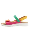 Women ZIERA Benji Xw Bright Multi Leather Sandals