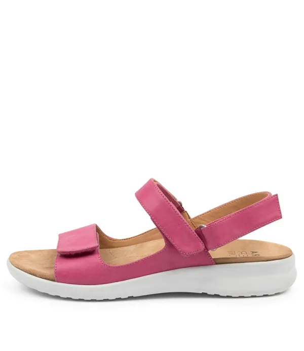 Women ZIERA Benji Xw Fuchsia-Wht Leat