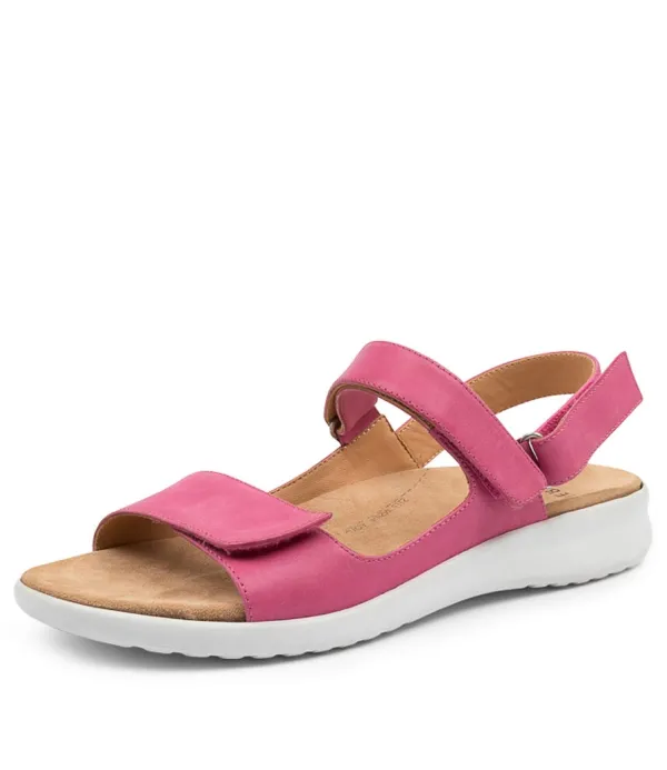 Women ZIERA Benji Xw Fuchsia-Wht Leat