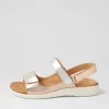 Women ZIERA Benji Xw Metallic Multi Leather Sandals