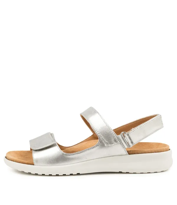 Women ZIERA Benji Xw Silver-Wht Leath