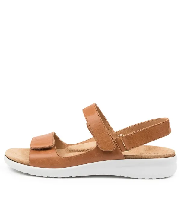Women ZIERA Benji Xw Tan-Wht Leather